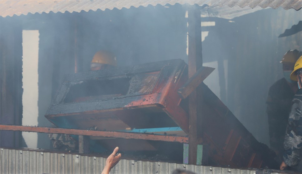 आगलागी हुँदा एक जनाको मृत्यु