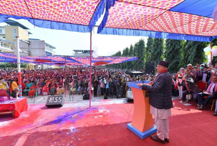 एमाले अध्यक्ष ओली पोखरामा