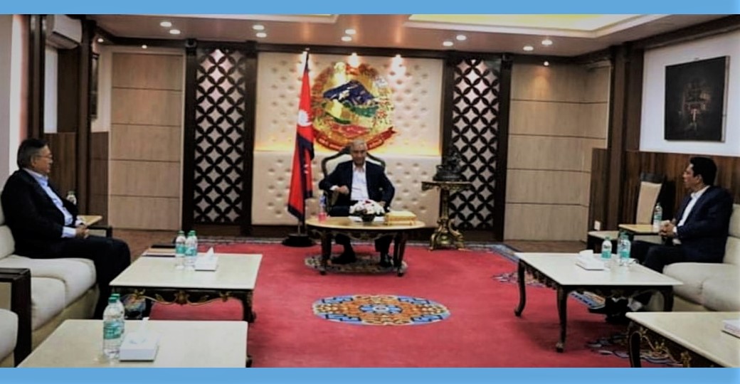 प्रकाण्डले भेटे प्रधानमन्त्री र गृहमन्त्रीलाई