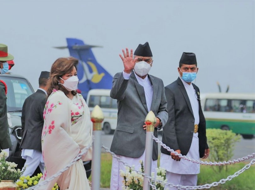 प्रधानमन्त्री देउवा भारत प्रस्थान