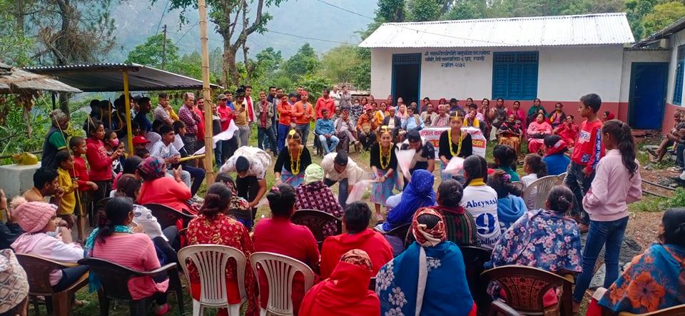 डाँडाखेत, बगुवाखोला र छापमा एमालेको चुनावी सभा