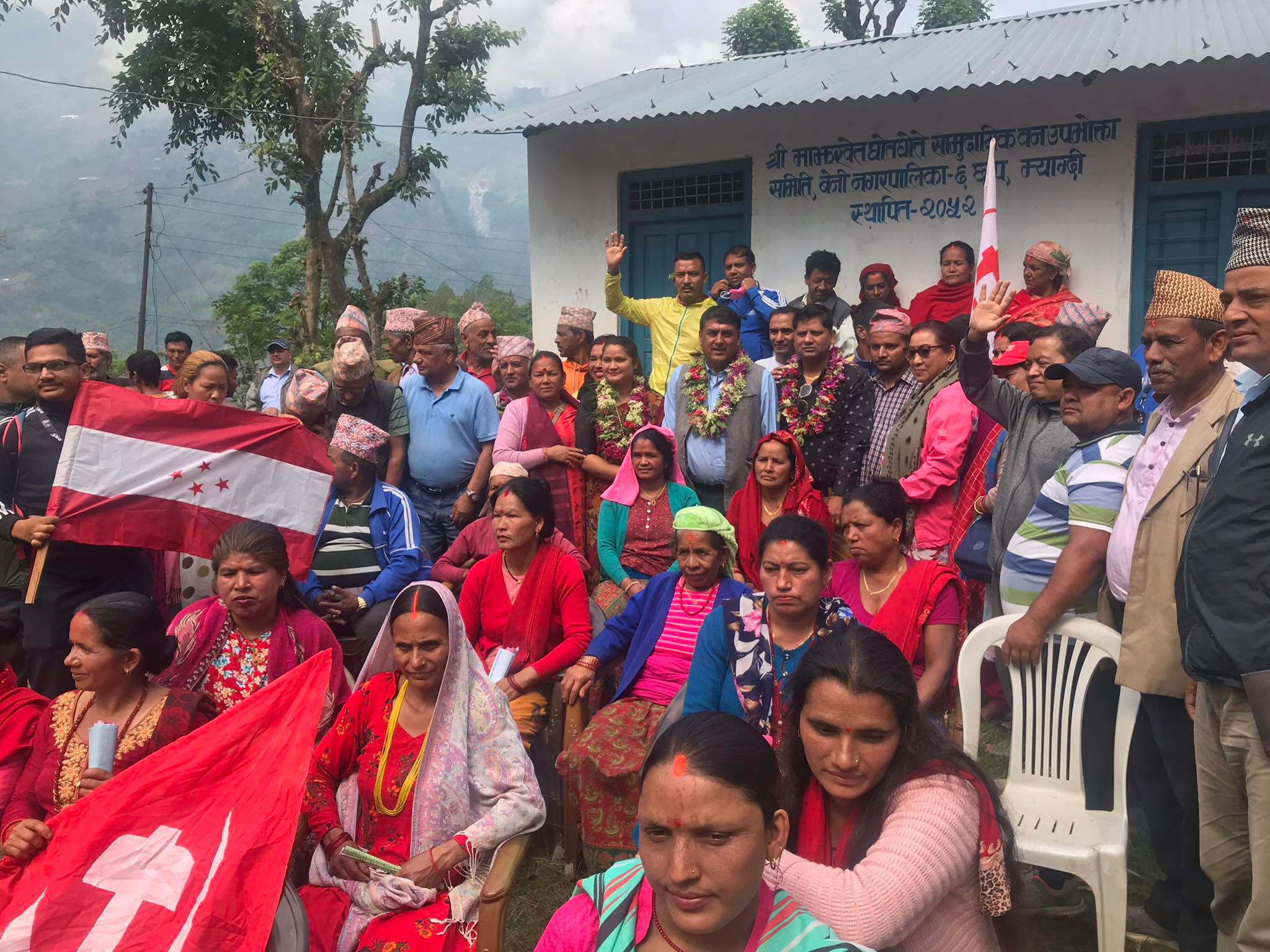 छाप, भिरमुनी र डाडाखेतमा गठबन्धनका उम्मेद्वारको चुनाव प्रचार