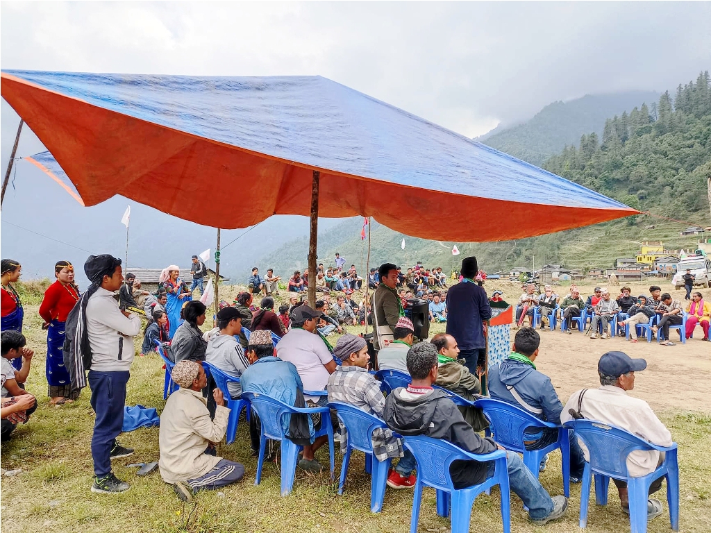 निस्कोटमा एमालेको चुनाव लक्षित कार्यक्रम
