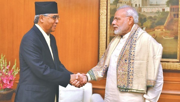 भारतीय प्रधानमन्त्री नरेन्द्र मोदी लुम्बिनीमा