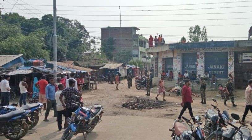 धनुषाको धनौजीमा झडप, २५ राउण्ड हवाइ फायर