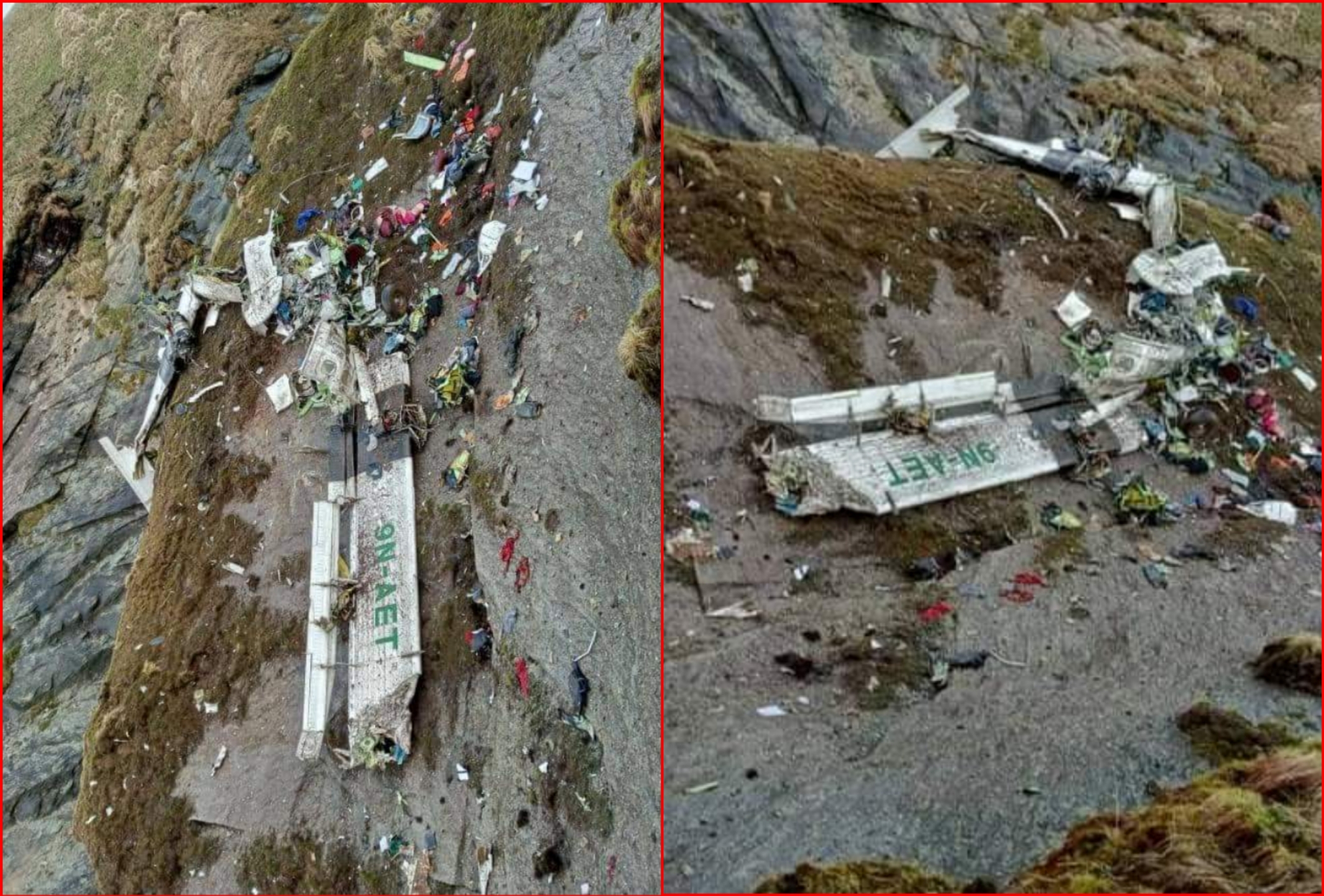 दुर्घटनाग्रस्त अवस्थामा भेटियो हराइरहेको तारा एयरको विमान