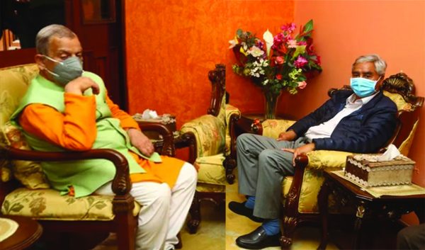 प्रधानमन्त्री देउवालाई भेट्न लोसपा अध्यक्ष ठाकुरसहित नेता पुगेप्रधानमन्त्री देउवालाई भेट्न लोसपा अध्यक्ष ठाकुरसहित नेता पुगे बालुवाटार