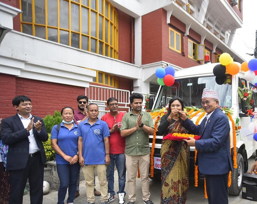 ललितपुर महानगरले सञ्चालन गर्‍यो घाइते जनावर बोक्न एम्बुलेन्स