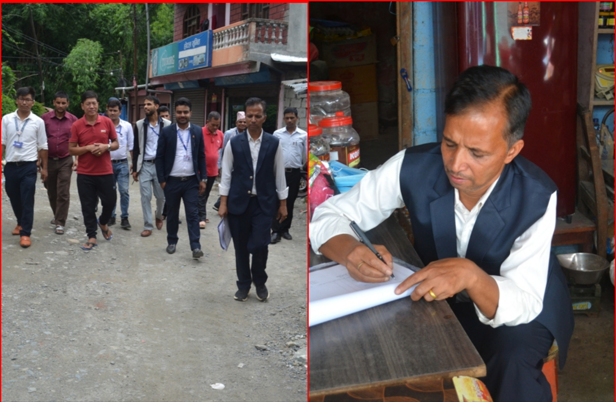 दरबाङ बजार अनुगमन (तस्बिरहरु)