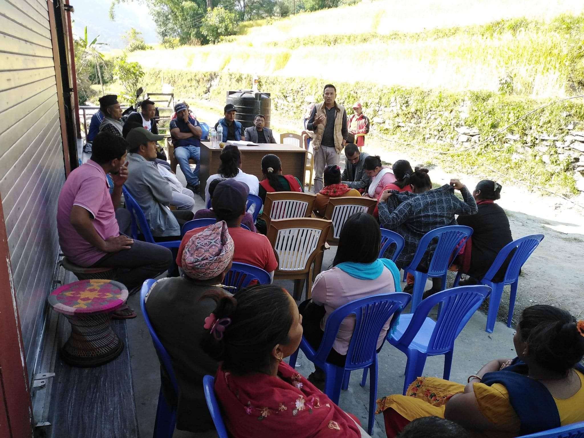 गठवन्धनका उम्मेद्वार जिताउन कांग्रेस र माओवादीको मौवाफाँटमा संयुक्त भेला