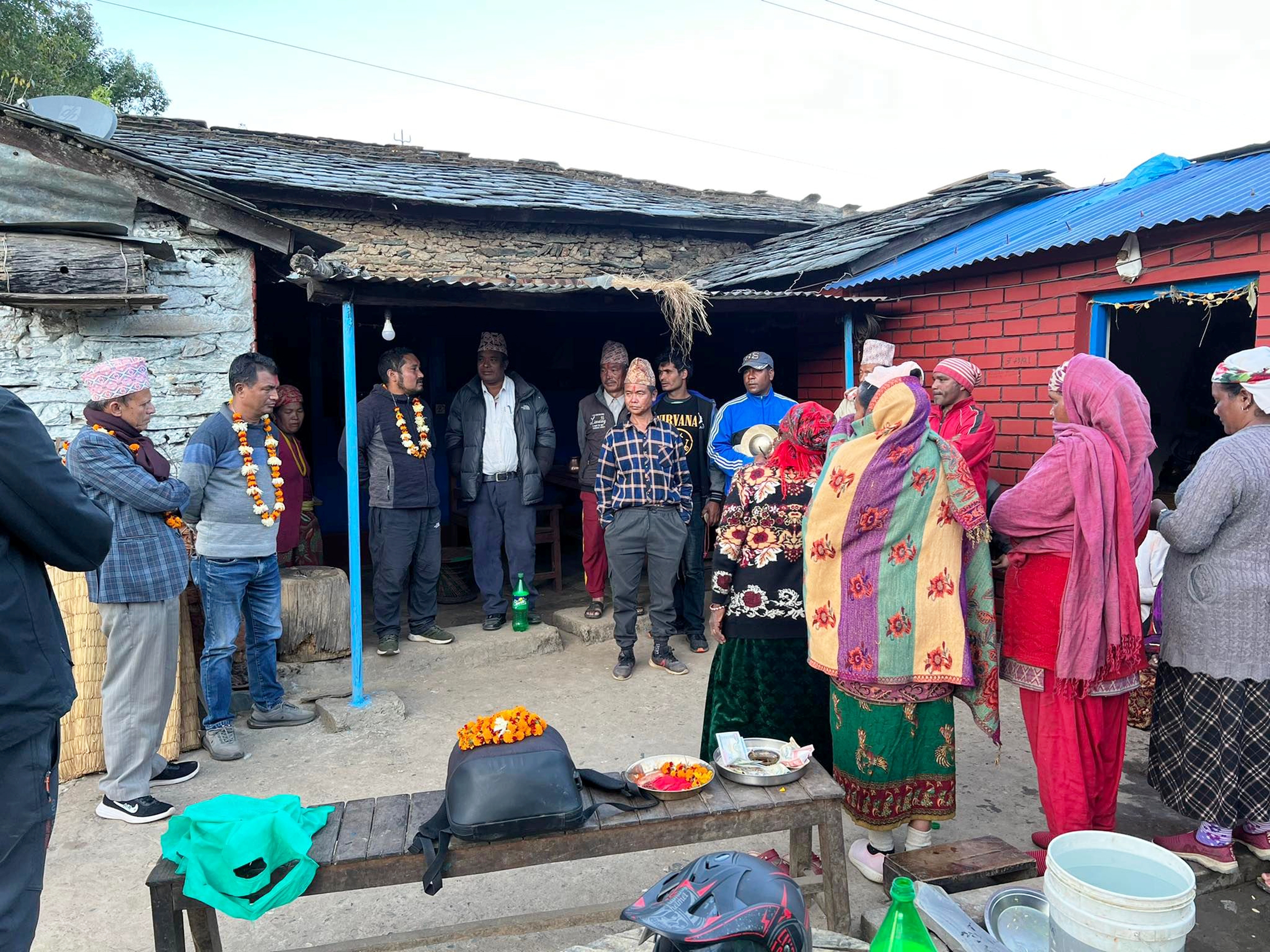 एमाले उम्मेदवारद्वारा भकिम्ली र खोरियामा मतदाता भेटघाट