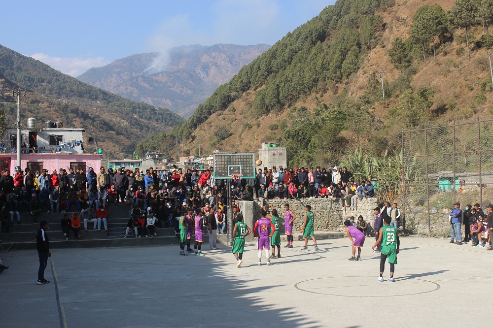 वडा स्तरीय वास्केटबल प्रतियोगितामा रघुगंगा गाउँपालिका–३ च्याम्पीयन