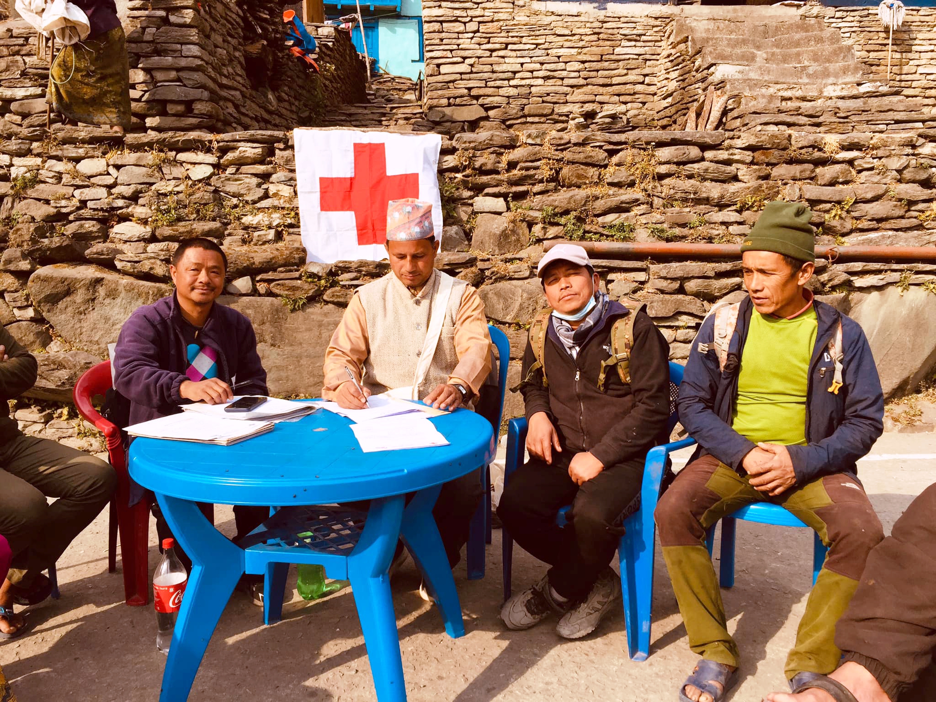 रेडक्रस उपशाखा चिमखोलामा अन्तरक्रिया  तथा अनुगमन