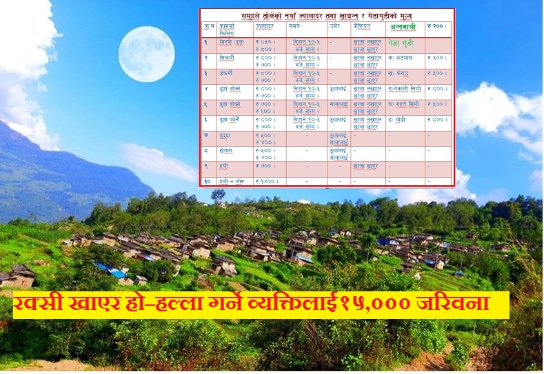 मगरदाङ्गमा रक्सी,जुवातास र लागुपर्दाथ सेवन निषेध !