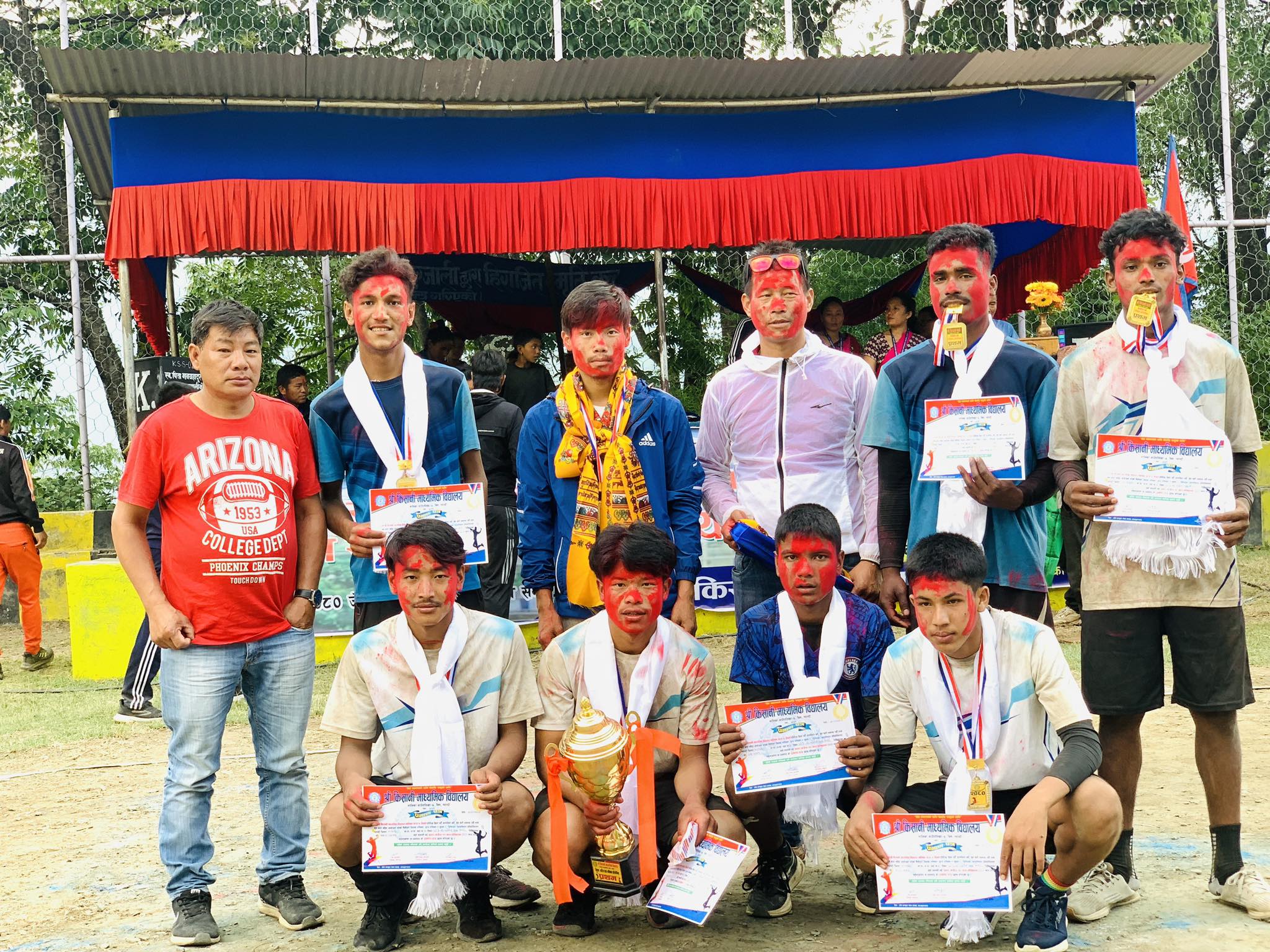 छात्र भलिबलको उपाधि केवि एकेडेमीलाई