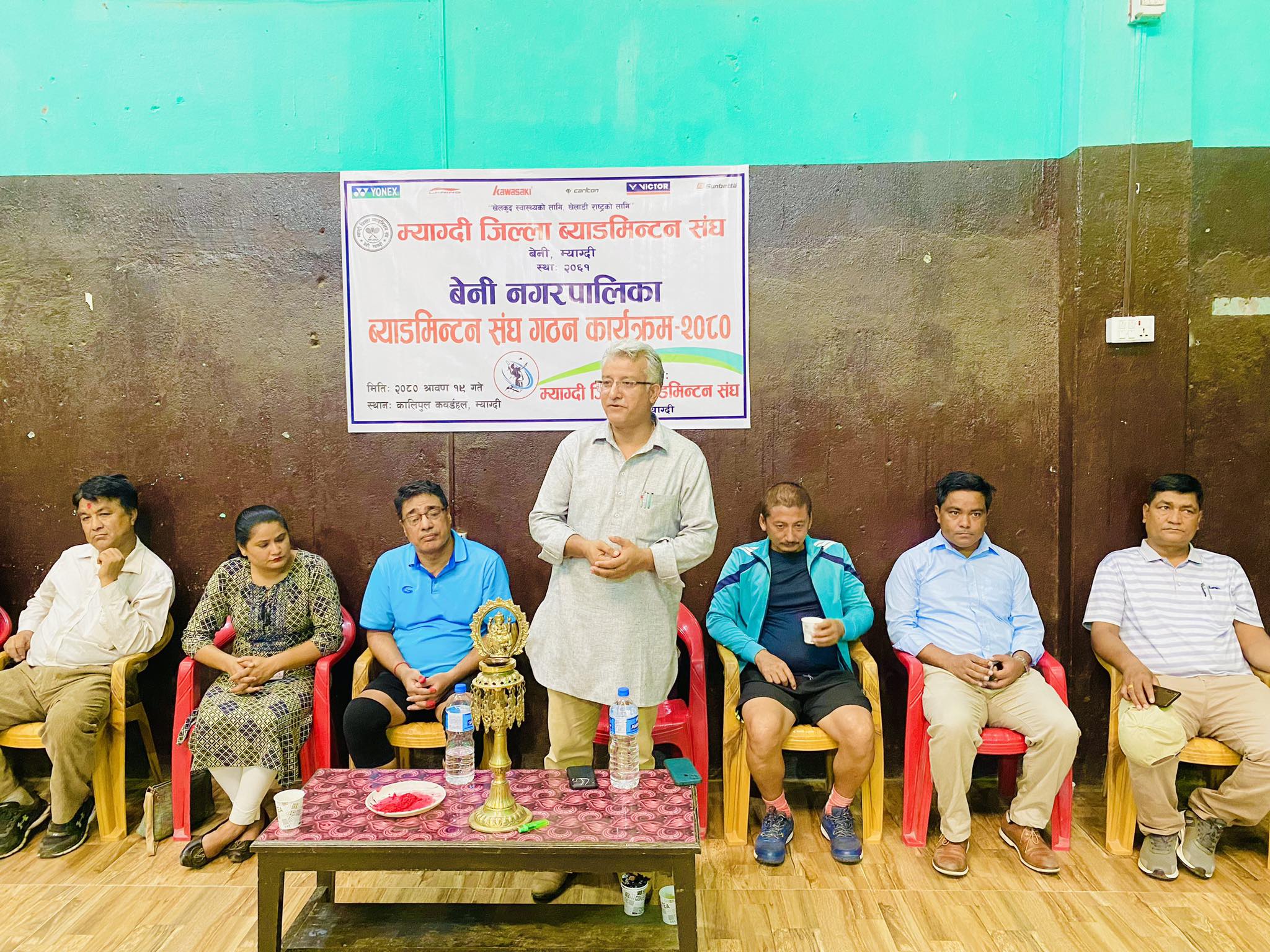 ब्याडमिन्टन संघ बेनी नगरपालिका अध्यक्षमा शाक्य