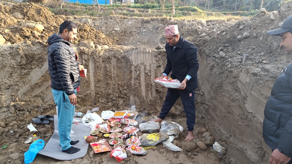 जलजला गाउँपालिकामा भवन निर्माण सुरु