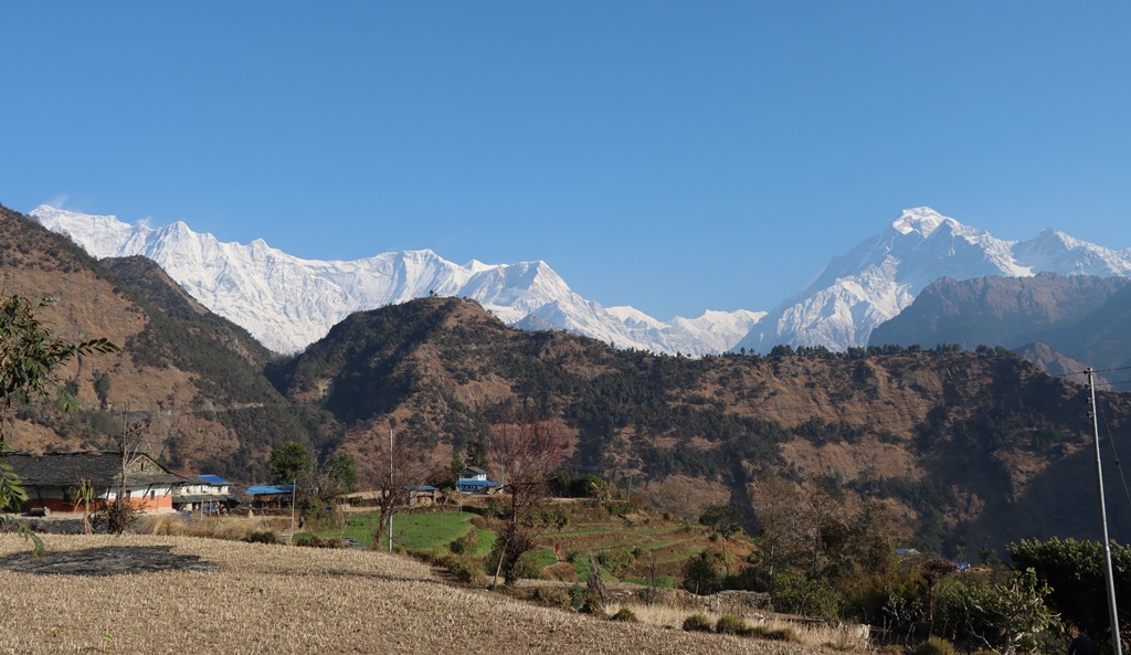 पन्थोकबाट देखिएको मनोरम हिमाल