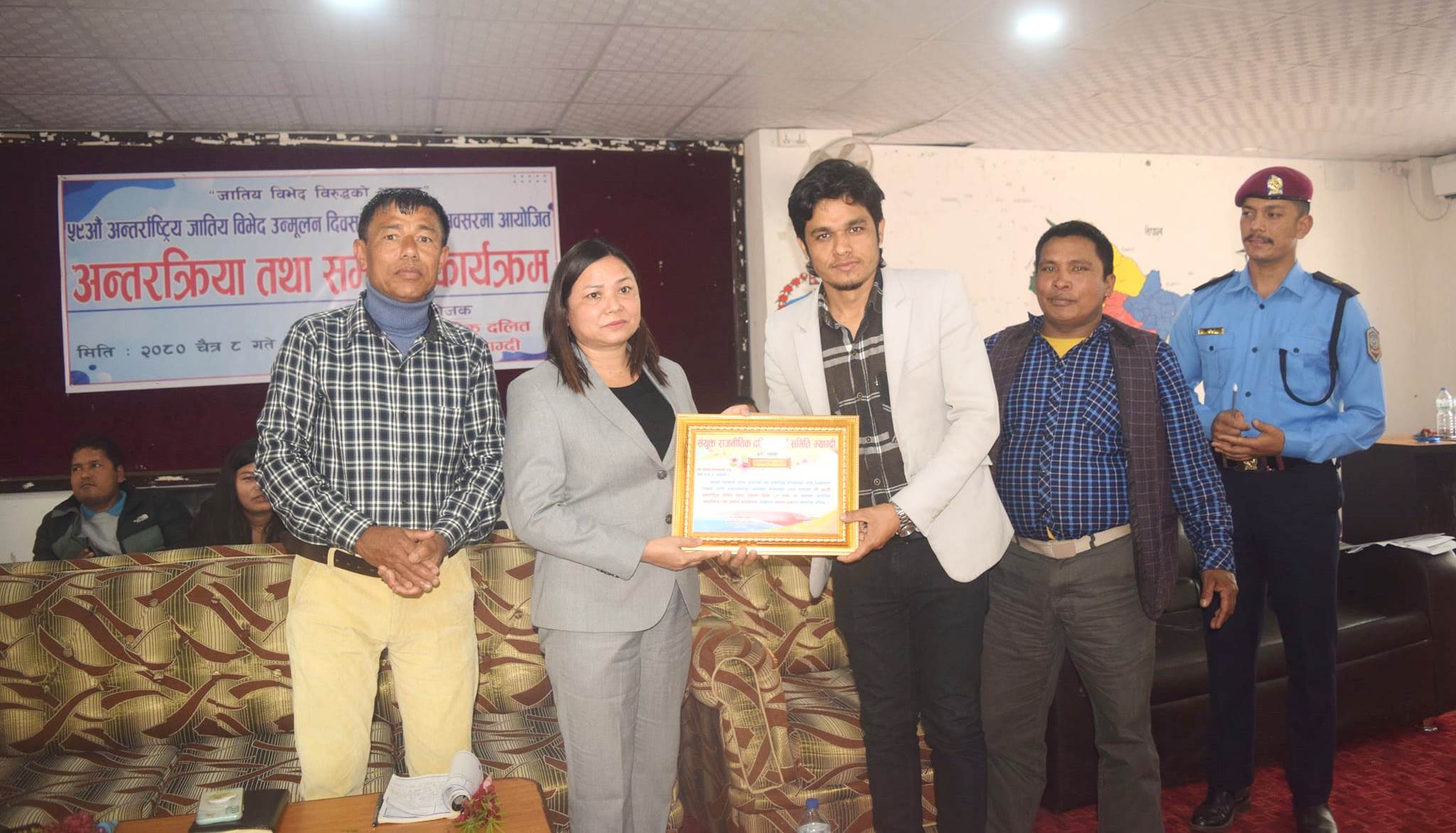 पत्रकार विश्वकर्मा सम्मानित