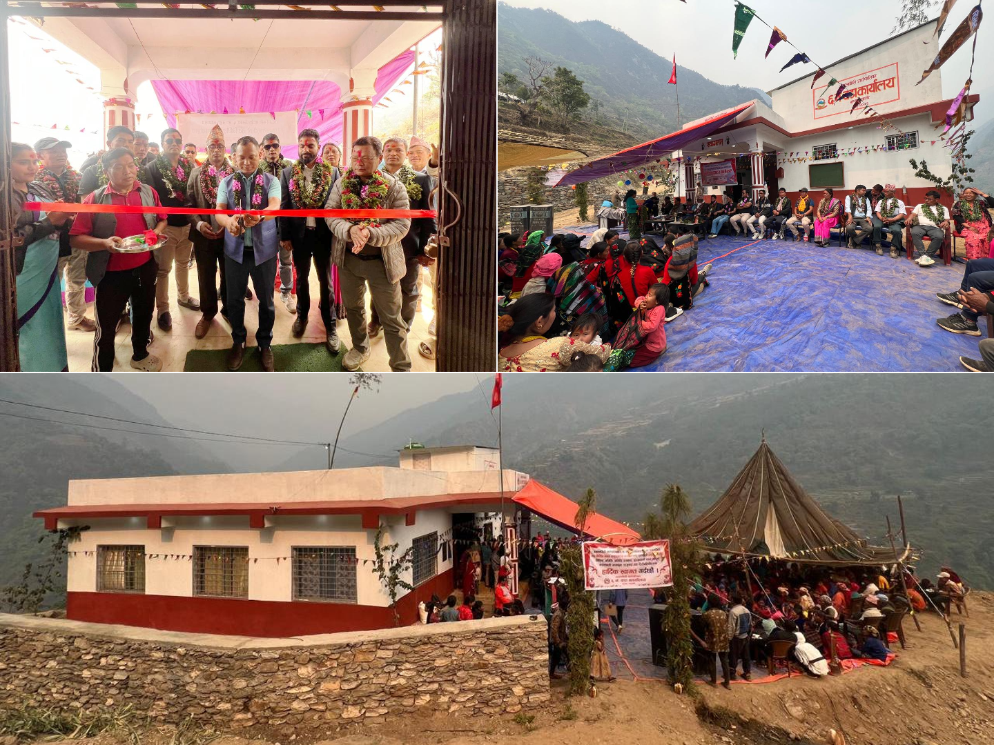 मराङमा वडा कार्यालय भवन निर्माण,गाउँपालिका अध्यक्ष पुनद्धारा उद्घाटन  (फोटो फिचर)