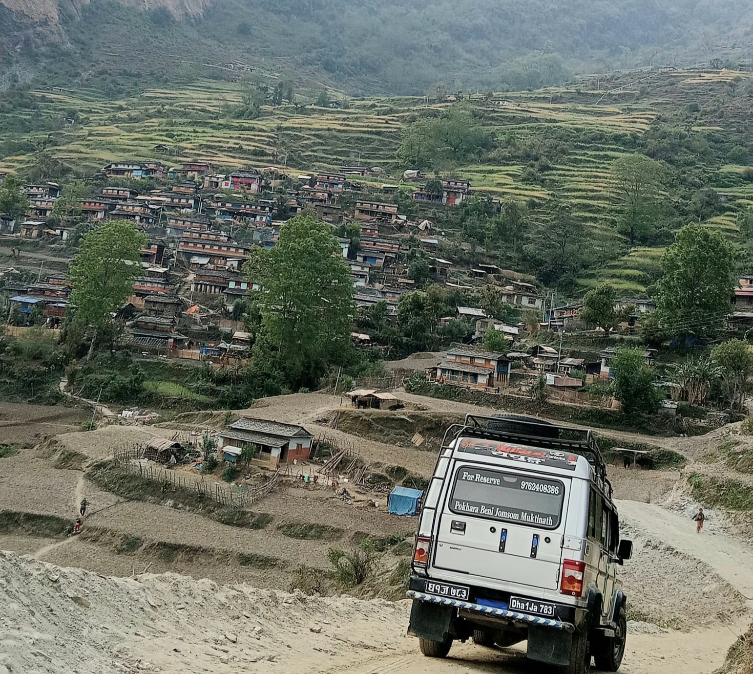 सडक सञ्जालसँग जोडियो धवलागिरी गाउँपालिकाको खिवाङ गाउँ