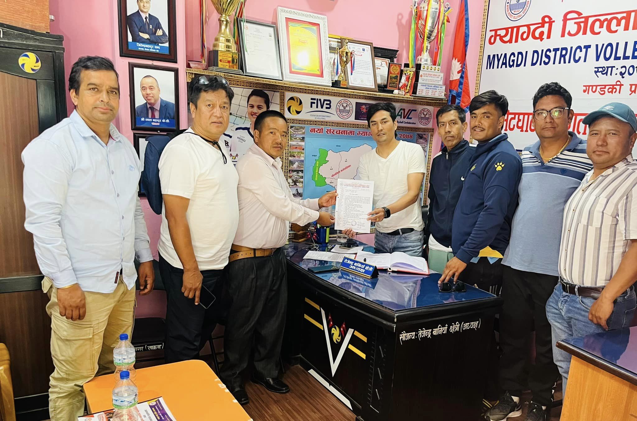 बावियाचौरमा दोस्रो म्याग्दी भलिबल कप प्रतियोगिता हुँदै