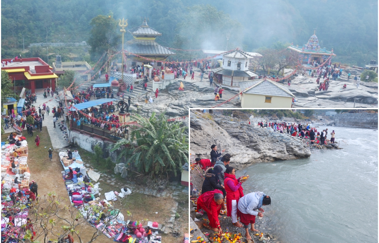 गलेश्वरमा शतबीज छर्नेको भिड (फोटो/भिडिओ)