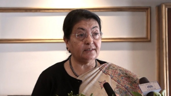 जलवायु परिवर्तनले गरिबी र सामाजिक असमानतालाई फराकिलो बनायो : पूर्वराष्ट्रपति भण्डारी