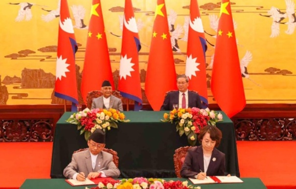 नेपाल र चीनबीच ८ सहमतिपत्रमा हस्ताक्षर