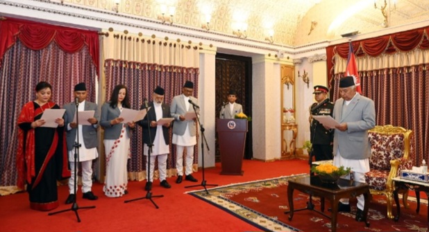 ५ देशका राजदूतले लिए शपथ