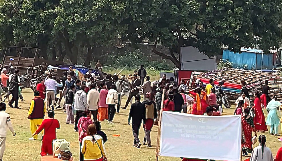 पोखरा कोटीहोममा नगर प्रहरी र आयोजकबीच झडप (भिडिओ)