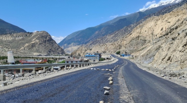 बेनी–जोमसोम–कोरला सडकखण्डको ८४ प्रतिशत भौतिक प्रगति