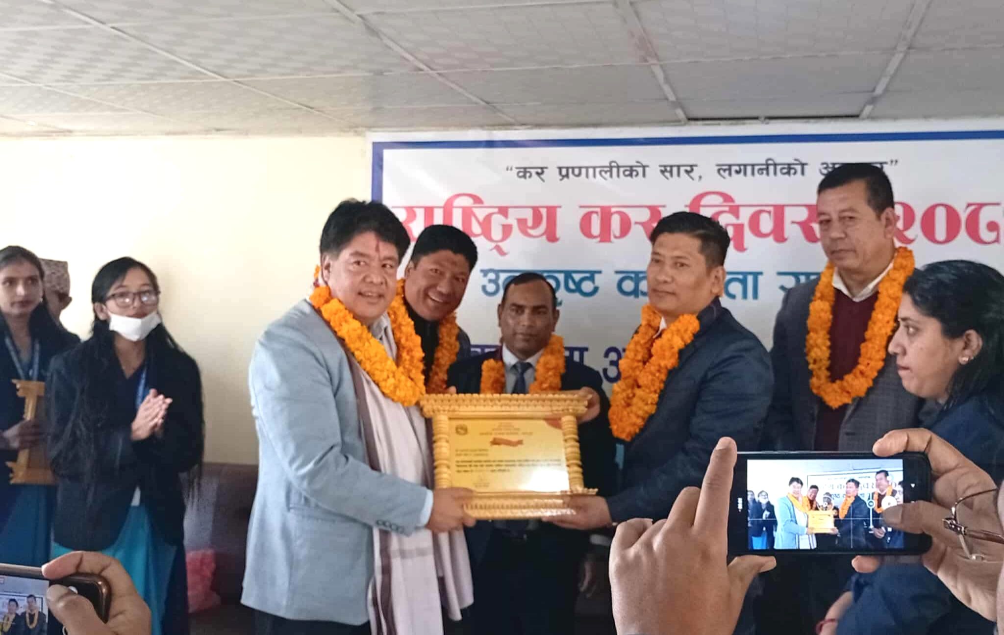 म्याग्दीको घलेम्दी हाइड्रो लिमिटेड सहित उत्कृष्ट चार करदाता सम्मानित