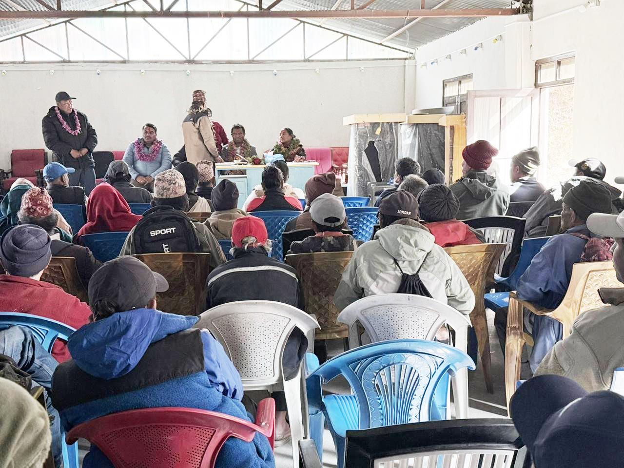 निर्वाचन लक्षित गर्दै अन्नपूर्णमा एमालेको घरदैलो अभियान