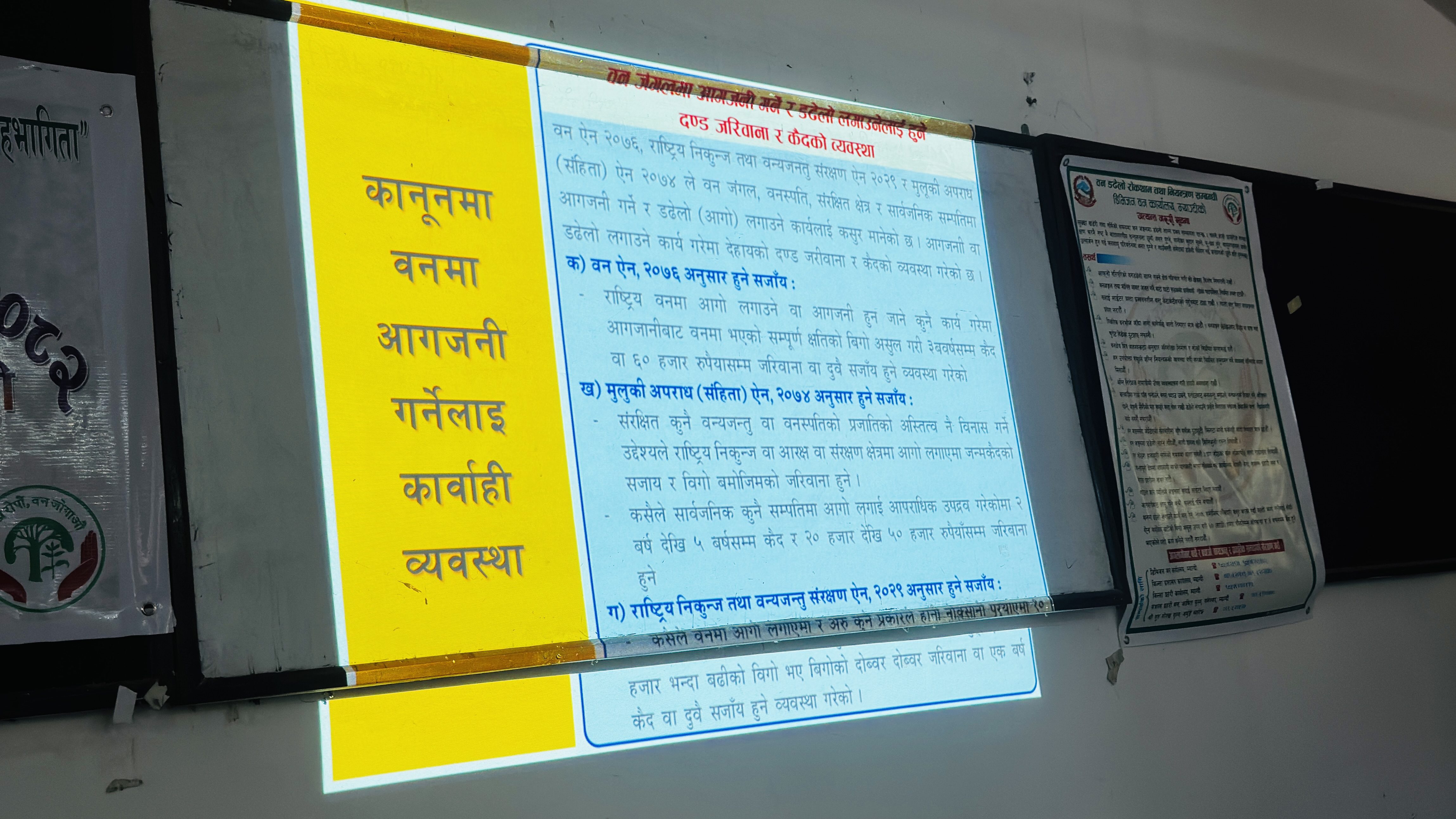 म्याग्दीमा वन डढेलो व्यवस्थापनबारे पत्रकारसँग अन्तरक्रिया