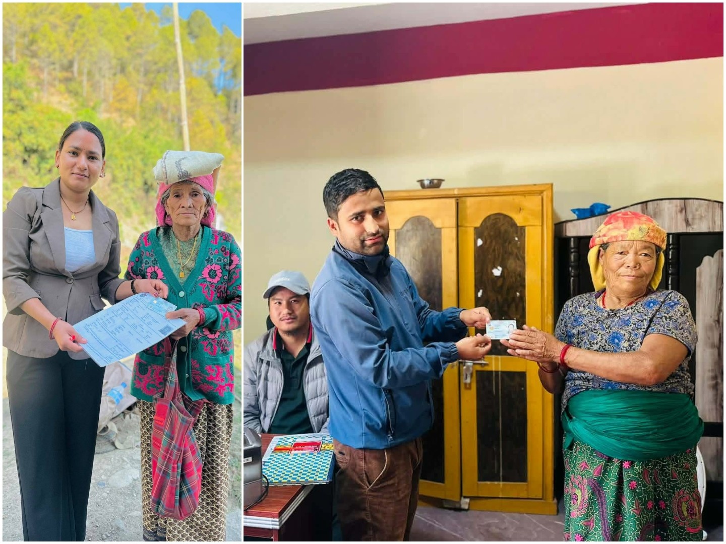 वडामै पुगेर राष्ट्रिय परिचयपत्र वितरण