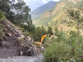 कोरला जोड्ने सडक अवरुद्ध भएपछि बेगखोला–राहुघाट वैकल्पिक मार्ग